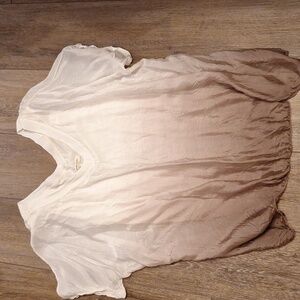 Ombre Silk overlay top Made in Italy M/L